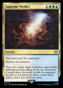 Supreme Verdict 0272 Sin Lámina Raro LOTR Commander Magic The Gathering Casi Como Nuevo - Imagen 1 de 2