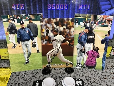Postal firmada por Matt Williams autografiada de los Gigantes de San Francisco + 2 fotos originales de los Indios Foto 1 de 4
