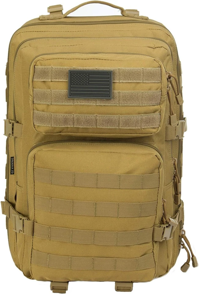 45L Large Military Tactical Army Backpack Outdoor Sport Rucksack Trekking Bags - Image 1 of 4