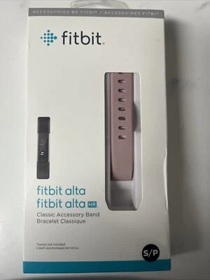 NUEVO Genuino Fitbit Alta & Alta HR Banda Clásica Rosa Talla Pequeña S/P Foto 1 de 4