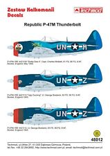 P-47 M Thunderbolt (USAAF ACES BOSTWICK & McBATH MKGS)#48012 1/48 TECHMOD DECALS