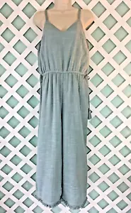 Mono MOON RIVER para mujer talla M verde salvia borla cintura flecos recortados dobladillo forrado - Imagen 1 de 9