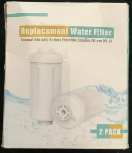 WATER FILTER Replacement Fits With Berkey Filter~Reduces Fluoride & Arsenic-2 Pk - Picture 1 of 3