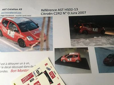 New DECAL1 43 Citroen C2 R2 N.0 S Loeb Rally WRC jura 2007 - Immagine 1 di 3