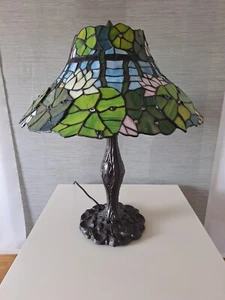 Tiffany Lampe - 56 cm hoch - Bronzefuß - Bild 1 von 3