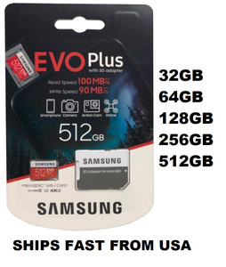 Samsung EVO+ Micro SD Card Memory Card 32GB 64GB 128GB 256GB 512GB Wholesale lot