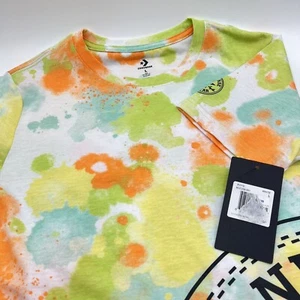 Converse Short Sleeve T-Shirt Youth Size Large 12-13 Water Color Design New Tags - Picture 1 of 6