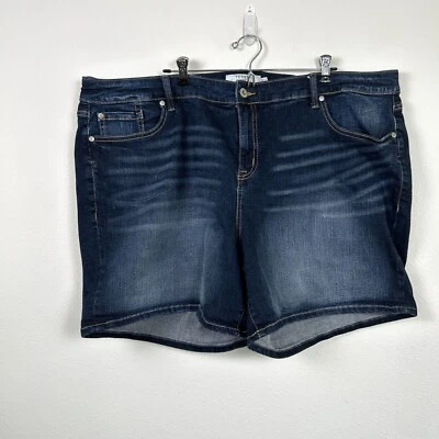 Torrid Denim Shorts Size 26 Blue Cotton Stretch High Rise 6.5" Inseam - Image 1 of 4