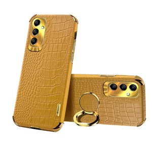 or Xiaomi OPPO VIVO Crocodile Leather Ring Holder Cover Car Magnetic Phone Case - Zdjęcie 1 z 13