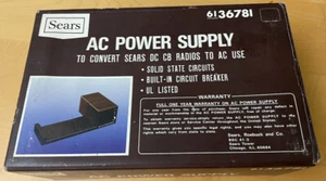 Sears CB/Marine Radio Power Supply Converter 120v AC to 12V DC NOS New 6136781 - Zdjęcie 1 z 8