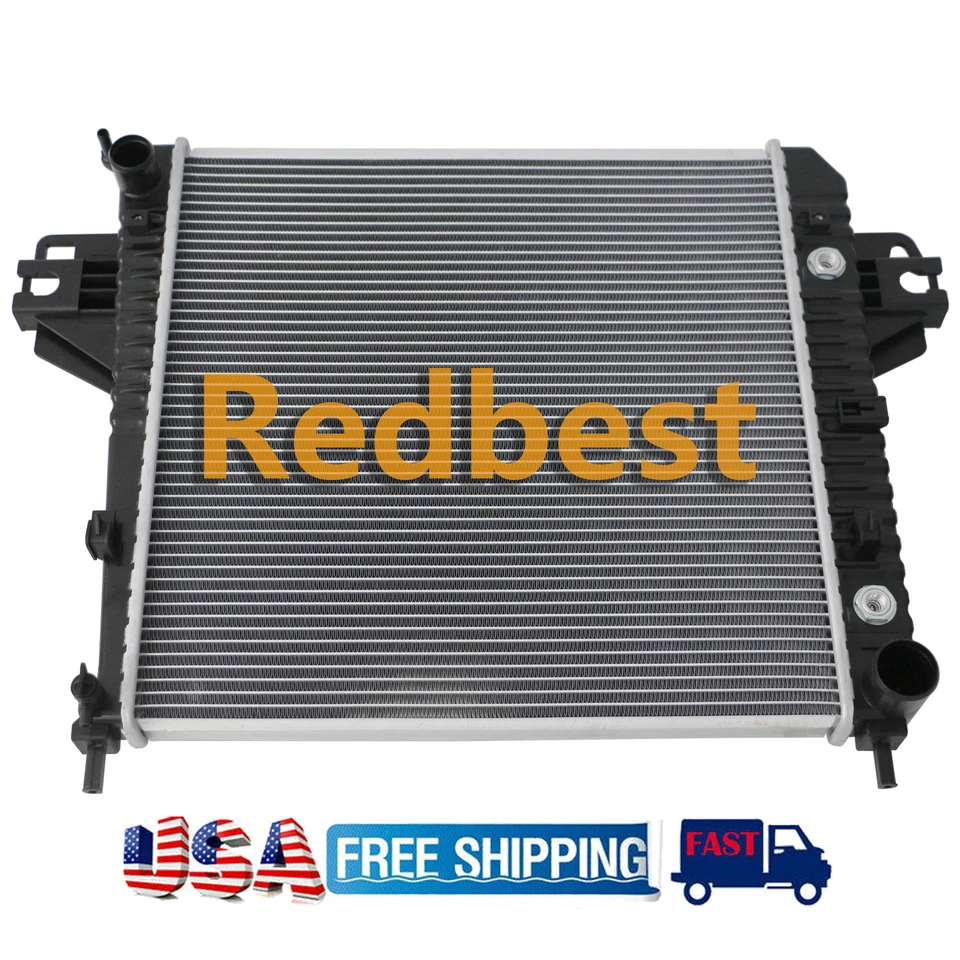 2481 Radiator Fits 2002 2003 2004 2005 2006 Jeep Liberty 3.7L V6 1 Core Aluminum - Image 1 of 4