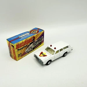 Matchbox Superfast 55 Mercury Police Station Wagon con capó etiqueta de policía - Imagen 1 de 14