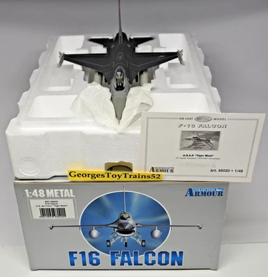 ARMOUR 1:48 DIE-CAST USAF US AIR FORCE "TIGER MEET" F16 FALCON 98020 NIB - Image 1 of 4