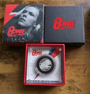 2020 Music Legends - David Bowie 1/2 oz 999 Silver Proof Coin + Case + COA - Picture 1 of 9