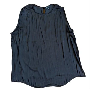 Blusa tórrida sedosa sin mangas fluida semi transparente ojo de cerradura espalda 2X - Imagen 1 de 3