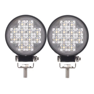 2X 3" 12W Round LED Fog Light Pods 6000K 150° Flood Beam for Truck Motorcycle Foto 1 de 4