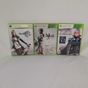 Final Fantasy XIII,  XIII-2 & Lighting Returns for Microsoft Xbox 360 (Used Lot) - Bild 1 von 5