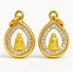 LP Thuad Anhänger Phra Thai Amulett Magie Buddha kraftvoll Sammlerstück - Bild 1 von 3