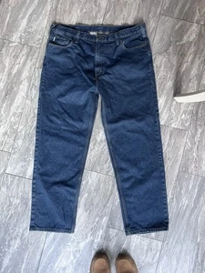 Jeans uomo vintage Carhartt relaxed fit gamba dritta lavaggio medio denim 40x32 - Foto 1 di 6