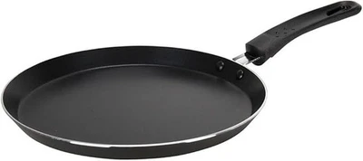 Crealys 506660 - Padella per Crepe in Alluminio Scuro, 24 cm, Colore: Nero/Grigi - Immagine 1 di 4