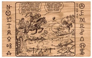 1950s Cowboy Humor Cartoon "Out Our Way" Western Comic Postcard - Picture 1 of 2