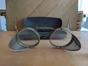 Antike Flieger Motorrad Rennwagen Steampunk Metallgestell Schutzbrille Brille - Bild 1 von 10