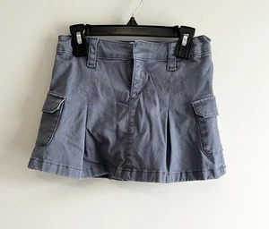 Abercrombie Kids Girl's Cargo Utility Skort Navy Grey Size 7/8 - Picture 1 of 5