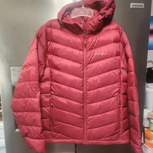 Eddie Bauer Jacket Womens 2XL Microlight Iv Down Packable Burgundy NEW  - Picture 1 of 11