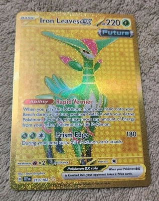 Iron Leaves ex 213/162 Sv05: Temporal Forces Holo Hyper Rare Grass Type Legend - Image 1 of 2