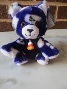 Build-A-Bear Mini Beans Spooky Kitty 7" Candy Corn Charm - Picture 1 of 4