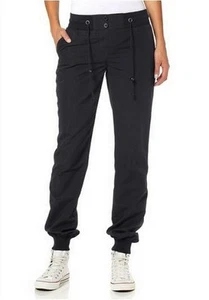 Boysens Pump Pantalones Mujer Negro Elástico Casual Pantalones Túnel Algodón Pants - Imagen 1 de 2
