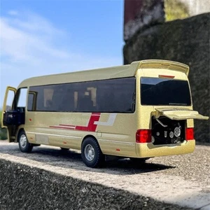 1:32 Coaster Alloy Vehicle Model Diecast Toy  Bus Sound Light   Kids Play Gift - Picture 1 of 16
