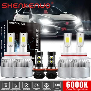Para For Honda Civic 2006-2014 2015 combo LED faro alto / bajo +luces antiniebla - Picture 1 of 9