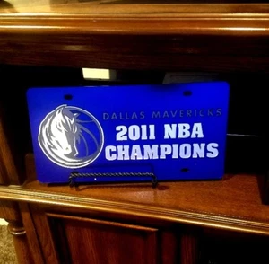 Dallas Mavericks ACRYLIC Car License Plate CHAMPIONS Man Cave Must - Bild 1 von 2