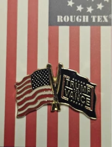 Trump VANCE (47) Make America Great Again BLUE Bike Motorcycle Hat Cap lapel Pin - Picture 1 of 1