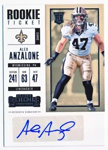 2017 Contenders Alex Anzalone Auto Rc #175 - QTY AVAIL - Picture 1 of 2