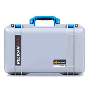 Silver & Blue Pelican 1525 Air case. Empty. - Picture 1 of 2