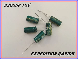 CONDENSATEUR CHIMIQUE 3300UF 10V 105° - Imagen 1 de 1