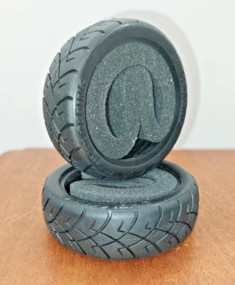 HPI RC TIRES # 4480 Racing X PATTERN RADIAL TIRES PRO COMPOUND 21MM FRONTS - Image 1 of 4