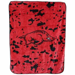Arkansas Razorbacks College Covers 63 x 86 morbido Raschel peluche coperta lancio - Foto 1 di 8