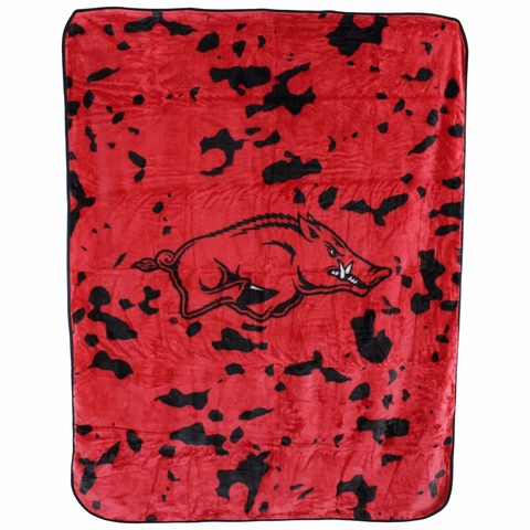 Arkansas Razorbacks College Covers 63 x 86 Soft Raschel Plush Throw Blanket Cover