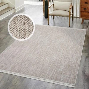 Teppich Clasico - Abstraktes Muster- Fransen- Modern, Boho- Kurzflor- Wohnzimmer - Bild 1 von 112