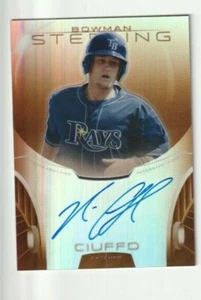 2013 Bowman Sterling Orange Nick Ciuffo Tampa Bay Rays Autograph Auto Card /75 - Picture 1 of 1