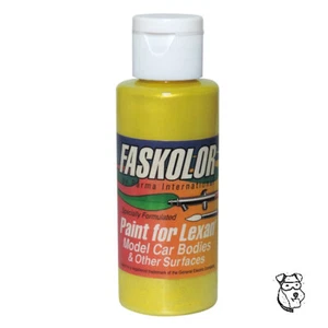FASKOLOR #40154 PEARLESCENT YELLOW Airbrush Paint RC Body Car Truck - PARMA - Picture 1 of 1