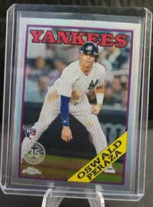 2023 Topps Chrome Throwback Design Oswald Peraza RC - New York Yankees - Picture 1 of 2