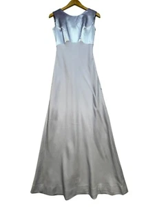 Vintage Simco Formalwear Womens Satin Evening Gown Dress Sze 2 Pale Purple - Picture 1 of 14