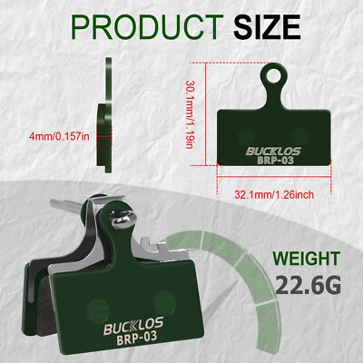 Pastilla de freno de disco BUCKLOS BRP-03 resina metal sinterizado cerámica MTB para Shimano G01S Foto 1 de 4