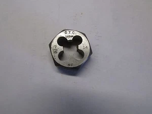 Nuevo NC 7/16""-14 troquel hexagonal 1"" - D.T.C. EE. UU. (B 12) - Imagen 1 de 2