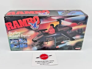 1986 Skyfire Assault Copter MISB Vintage Rambo Coleco Vehicle NEW Sealed - Picture 1 of 5