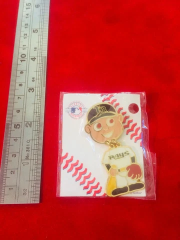 Tampa Bay Rays Bobble Head 2.5 inch Pin MLB Baseball NEW Factory Packaged Cover